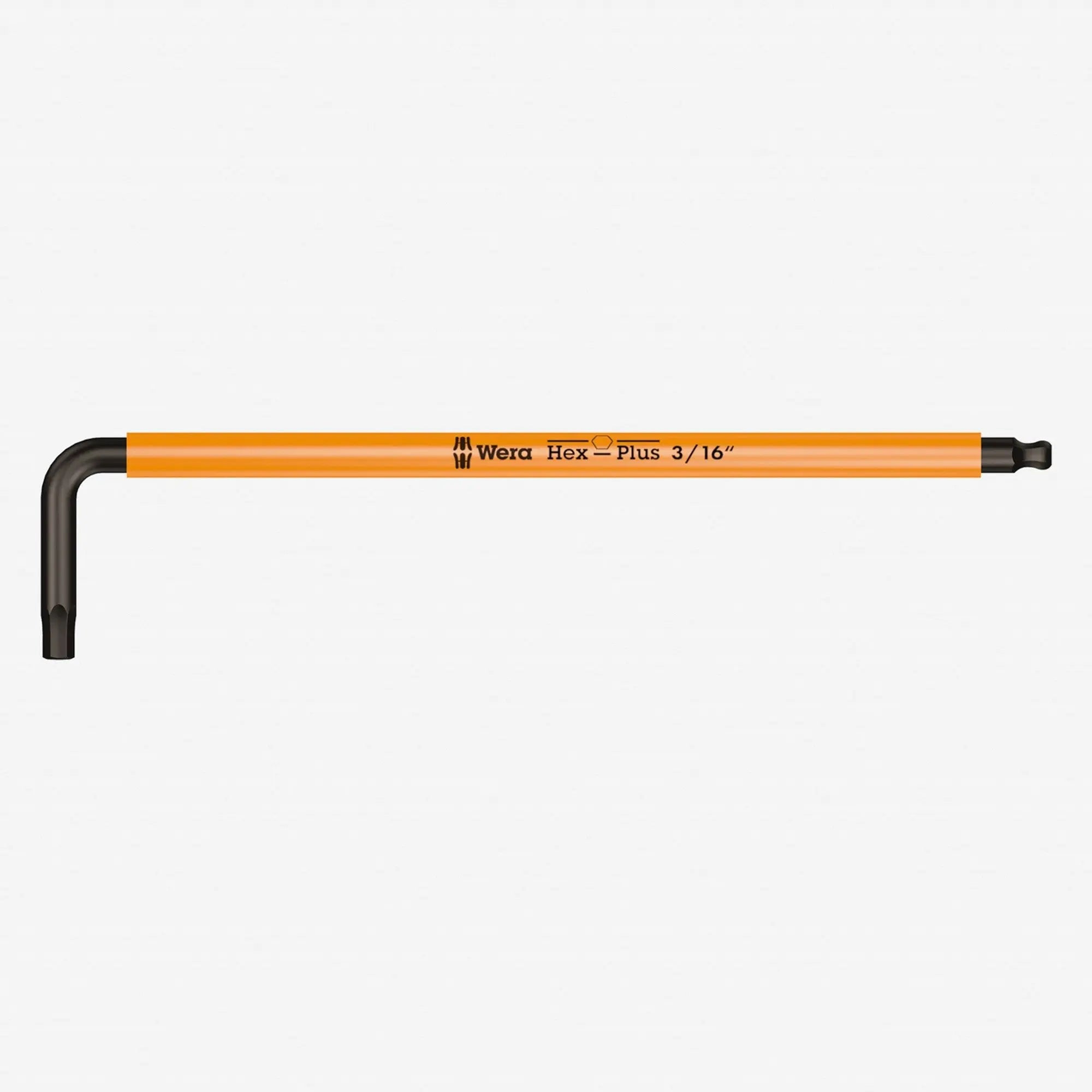 Wera 022634 3/16" x 154mm Hex + Ball End Hex L-key (Bright Orange) WERA