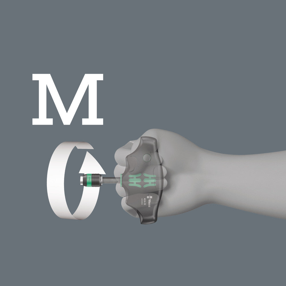 Wera 023404  -   416 R T-Handle Bitholding Screwdriver - Wise Line Tools