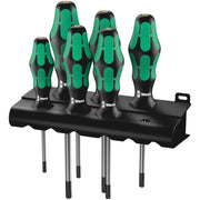 Wera 028059- 367/6 TORX® HF Kraftform Plus Screwdriver Set with Holding Function and Rack WERA