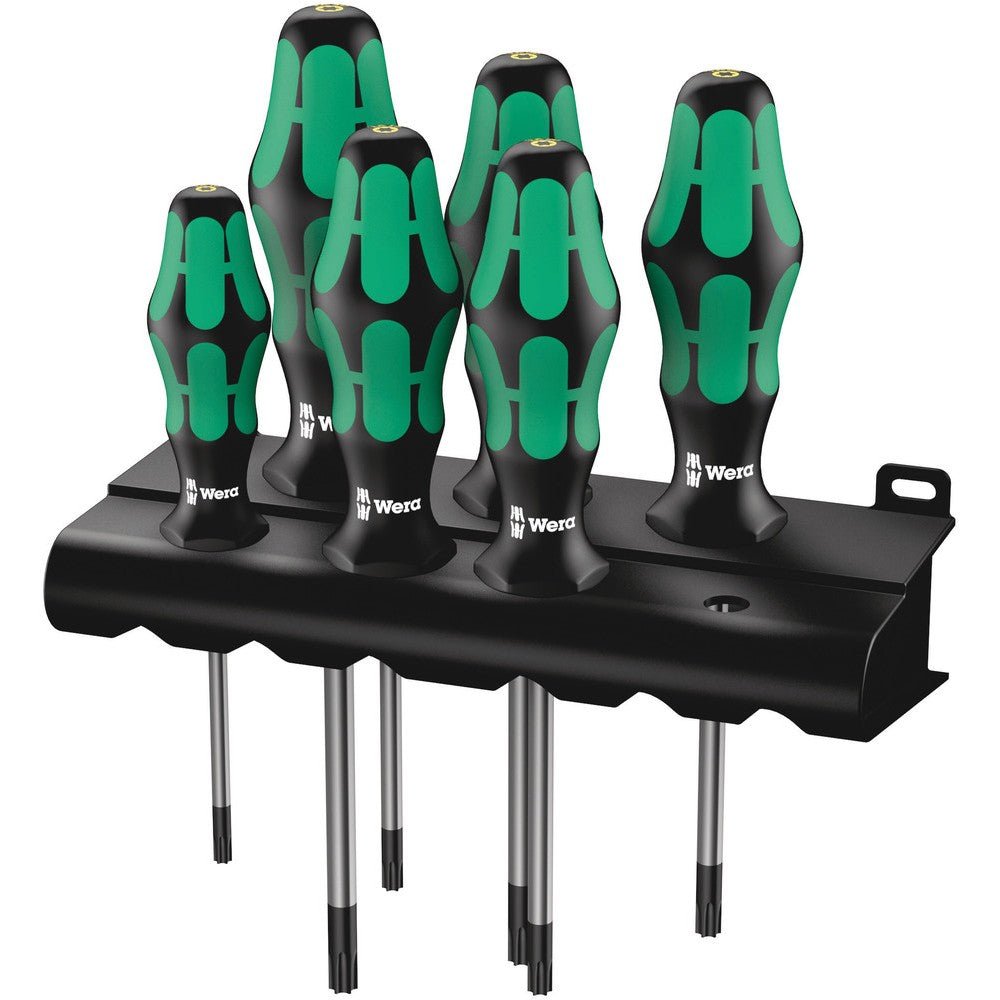 Wera 028059- 367/6 TORX® HF Kraftform Plus Screwdriver Set with Holding Function and Rack WERA