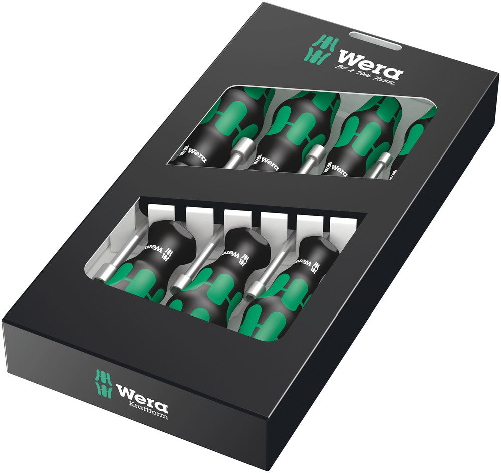 Wera 029510  -  395 HO/7 SM Nutdriver set, 7 pieces - Wise Line Tools
