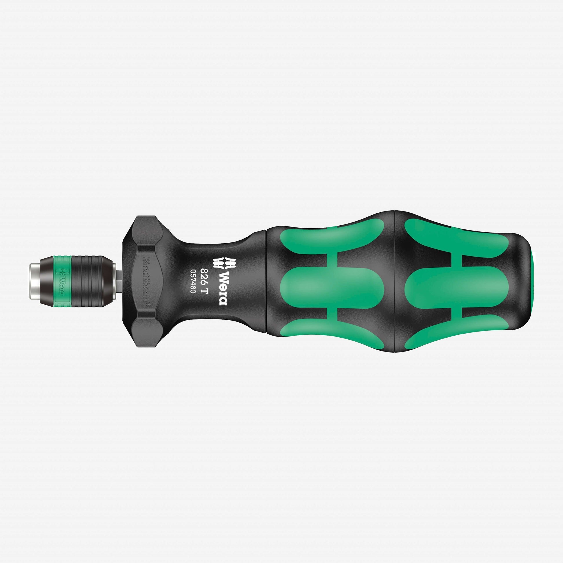 Wera 057480  -  826 T KRAFTFORM TURBO BITS HANDHOLDER WITH RAPIDAPTOR QUICK-RELEASE CHUCK  (handle only) - Wise Line Tools