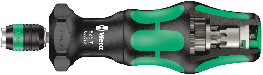 Wera 057480  -  826 T KRAFTFORM TURBO BITS HANDHOLDER WITH RAPIDAPTOR QUICK-RELEASE CHUCK  (handle only) - Wise Line Tools
