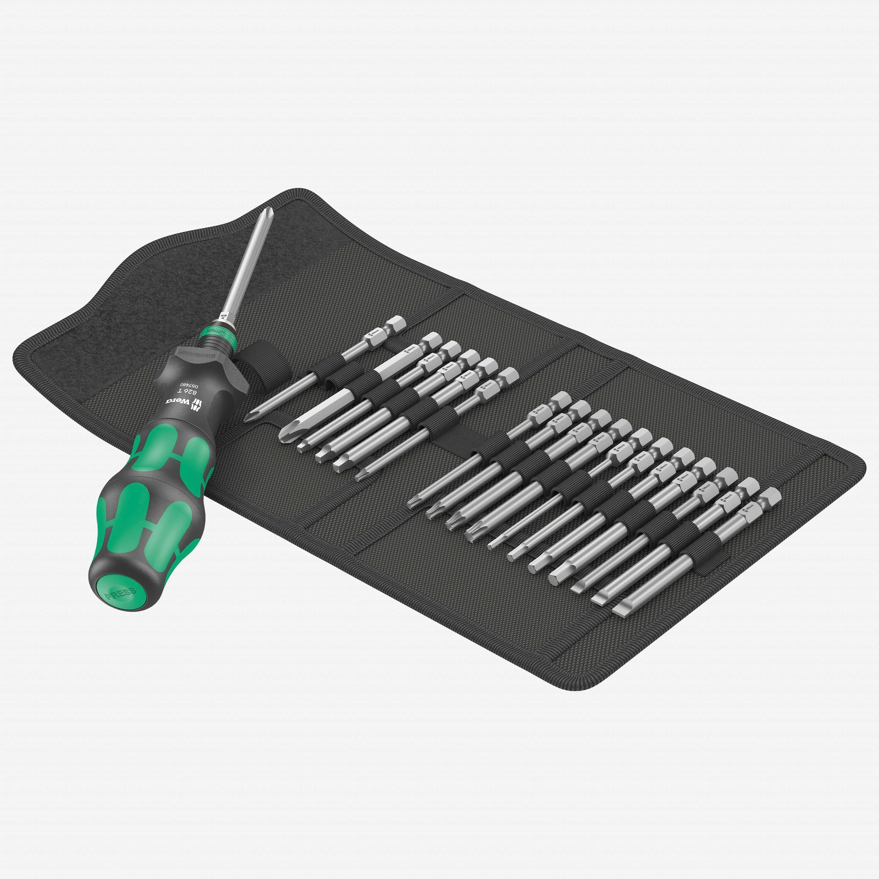 Wera 057483  -  Kraftform Turbo Bitholding Screwdriver - 19pc Set - Wise Line Tools