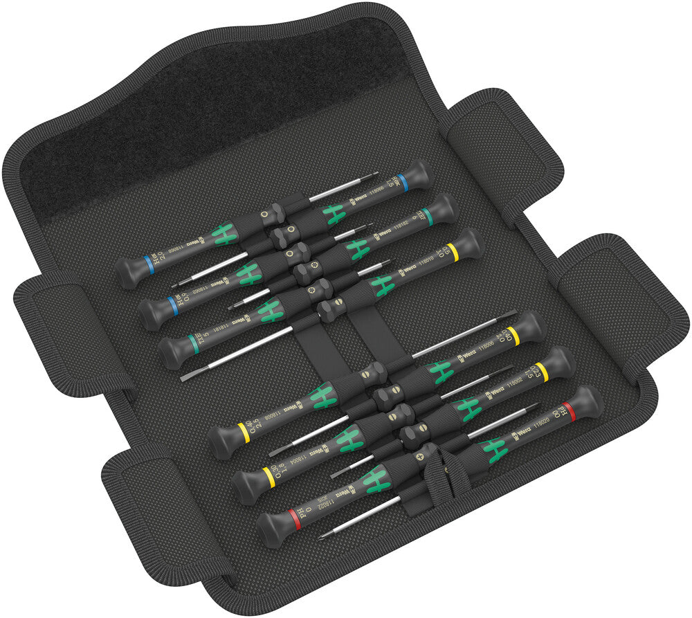 Wera 073675  -  Kraftform Micro 12 Universal Screwdriver Set - Wise Line Tools
