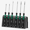Jeu de tournevis de précision Wera 118150 Kraftform Micro à fente/cruciforme avec support 