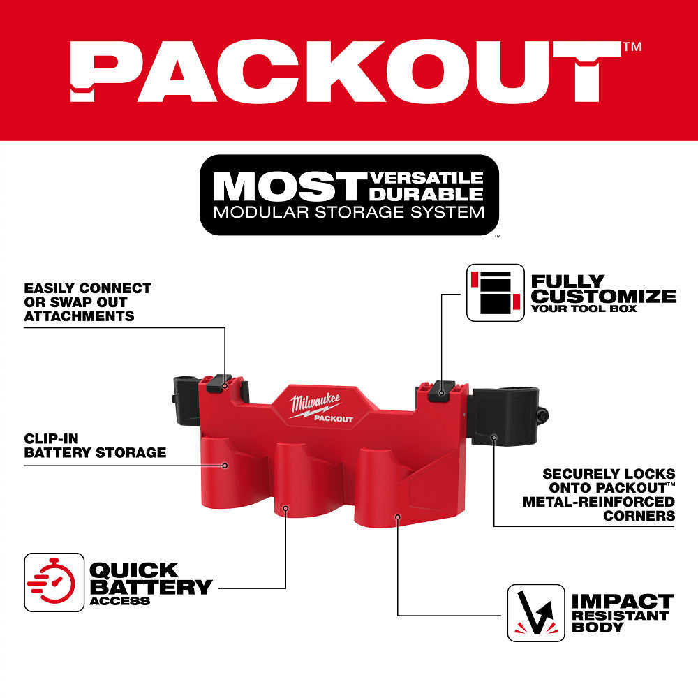 PACKOUT™ Tool Box M18™ Battery Rack Attachment