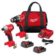 MILWAUKEE 3692-22CT M18™ Compact Brushless 2-Tool Combo Kit