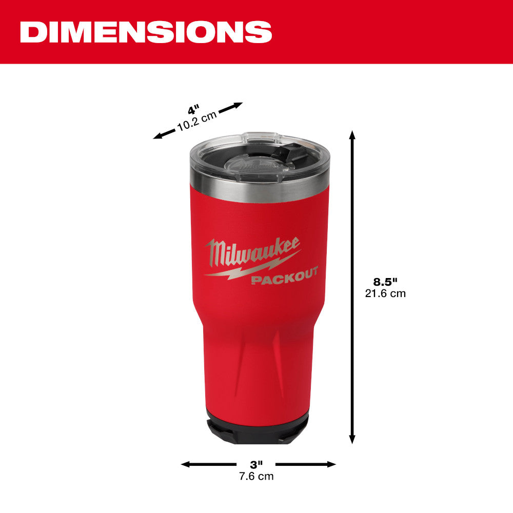 Milwaukee 48-22-8393B - PACKOUT™ 30oz Becher - Schwarz