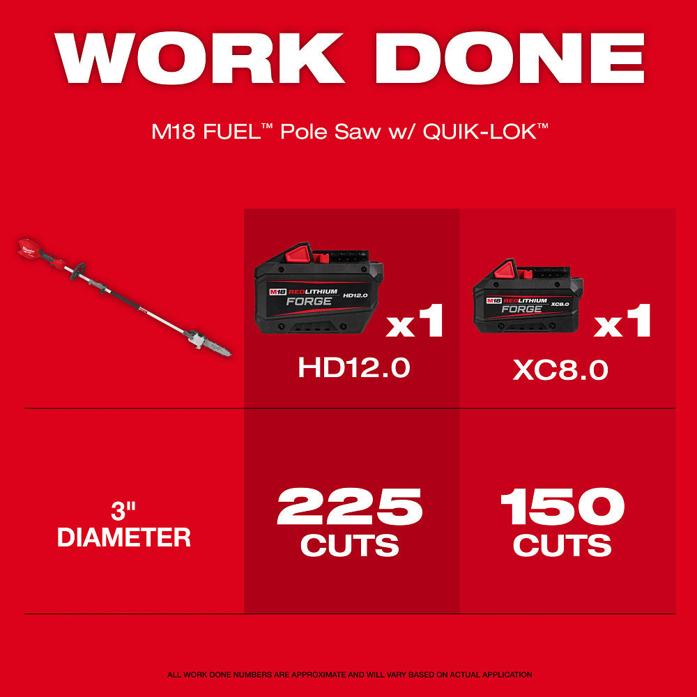 Milwaukee 3016-21PS - M18 FUEL™ Pole Saw w/ QUIK-LOK™ Kit