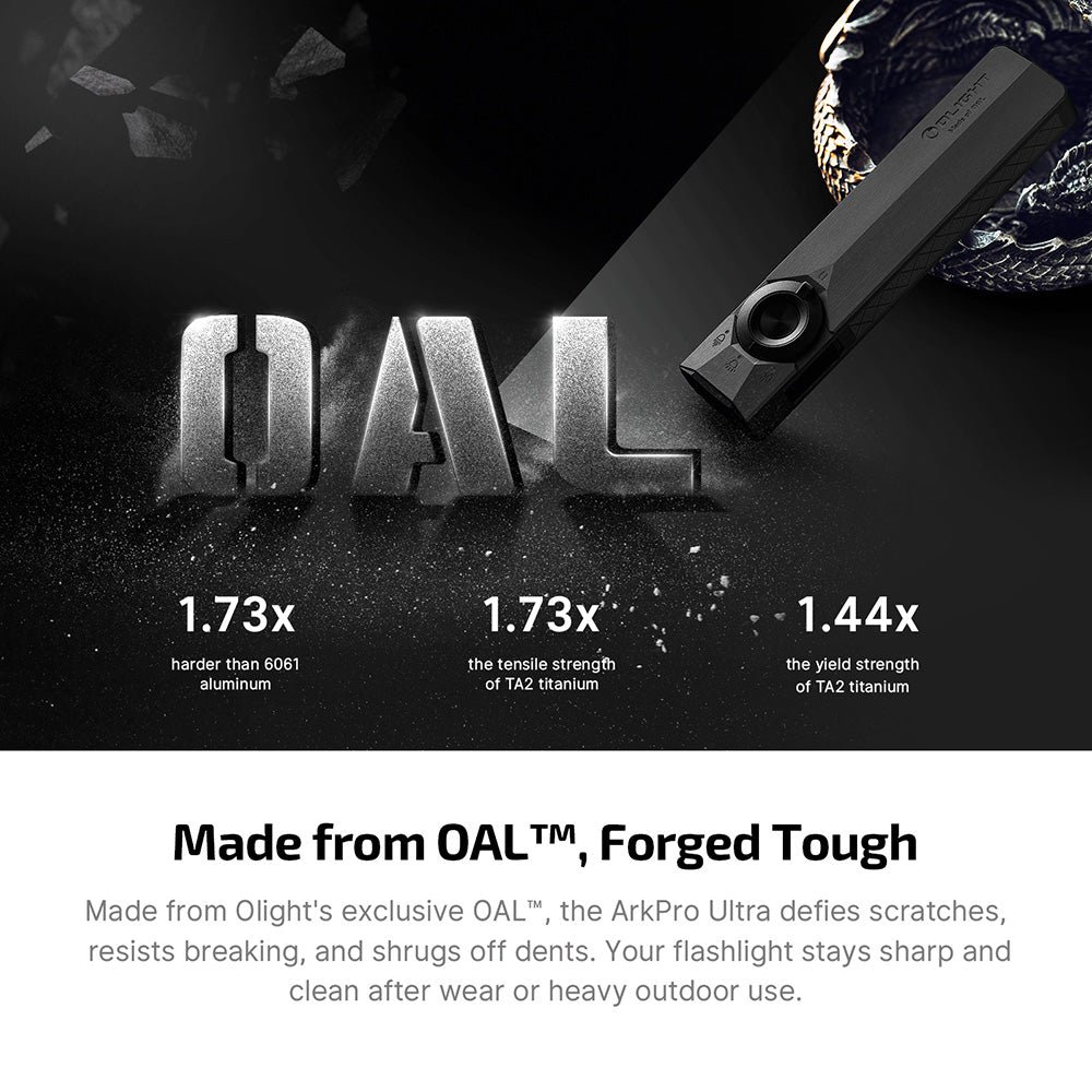 OLIGHT ARKPROULTRA - Flat Unibody EDC Flashlight with Multi-Light Sources