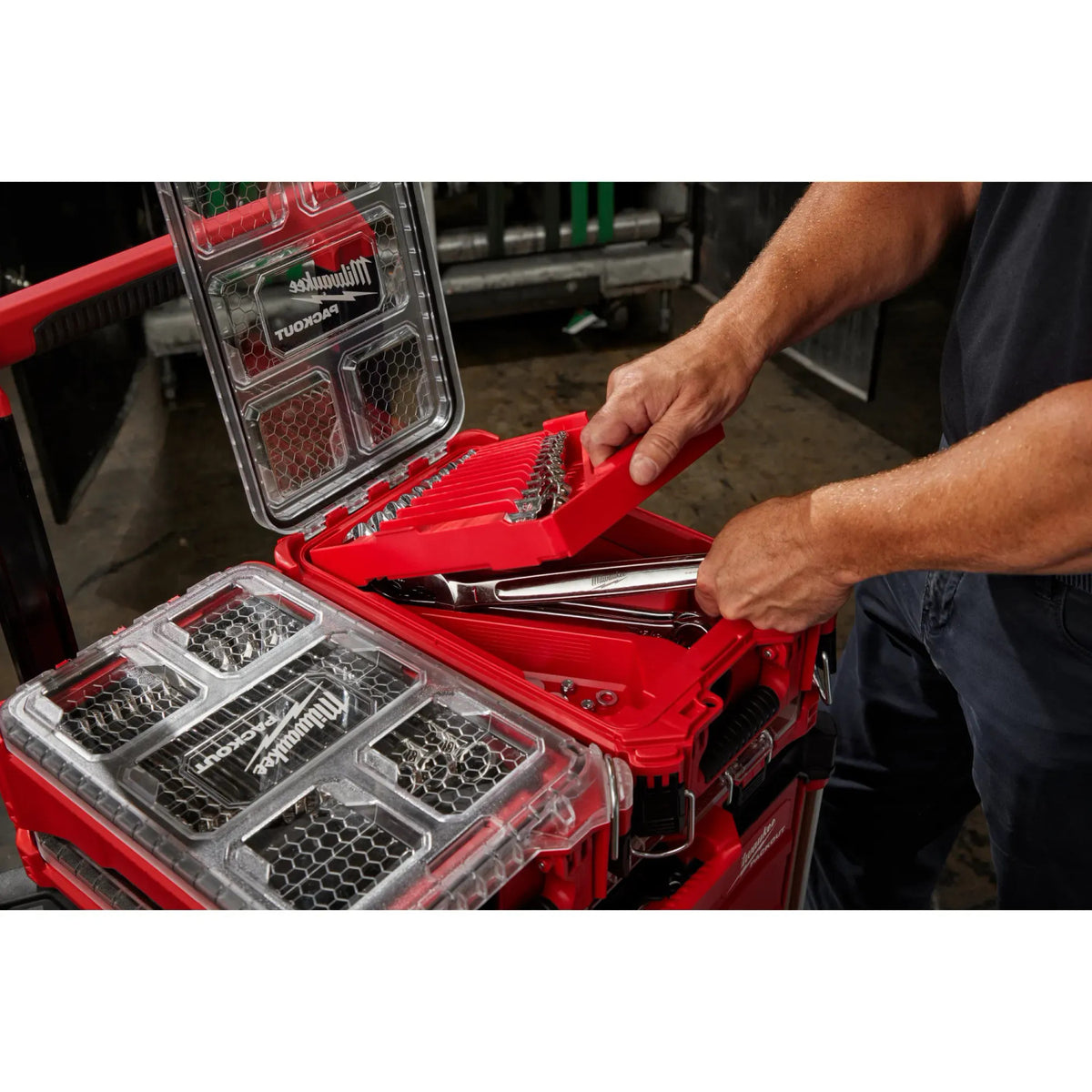 Milwaukee 48-22-9484 - Milwaukee 48-22-9484 15pc SAE Combination Wrench Set with PACKOUT Organizer (View 9)
