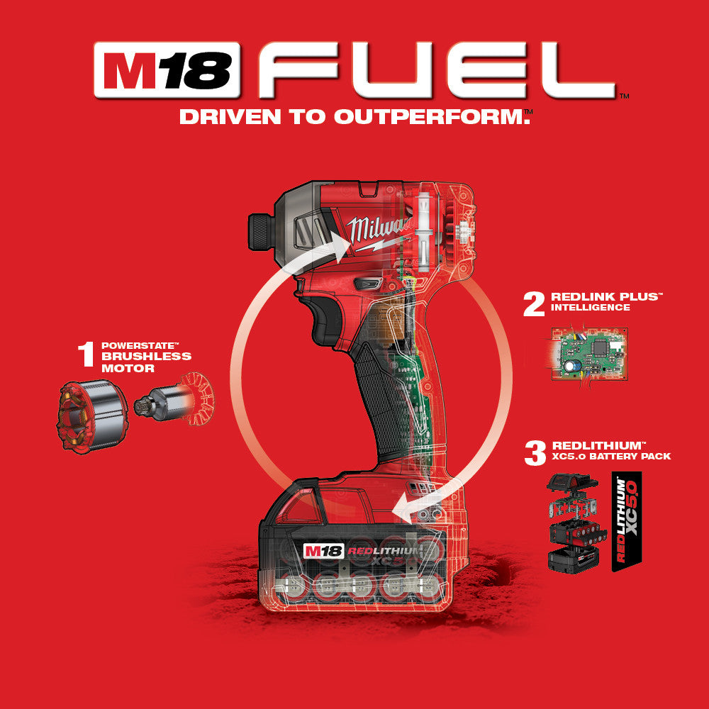 Milwaukee 2760-22 - M18 FUEL™ SURGE™ 1/4 in. Hex Hydraulic Driver Kit