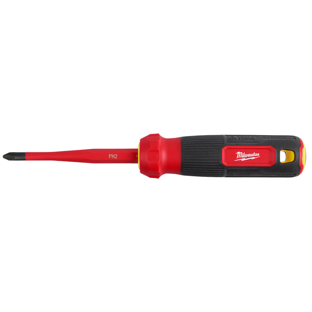 Milwaukee 48-22-2218 - 8-in-1 1000 V isolierter Multi-Bit-Schraubendreher mit schmaler Spitze