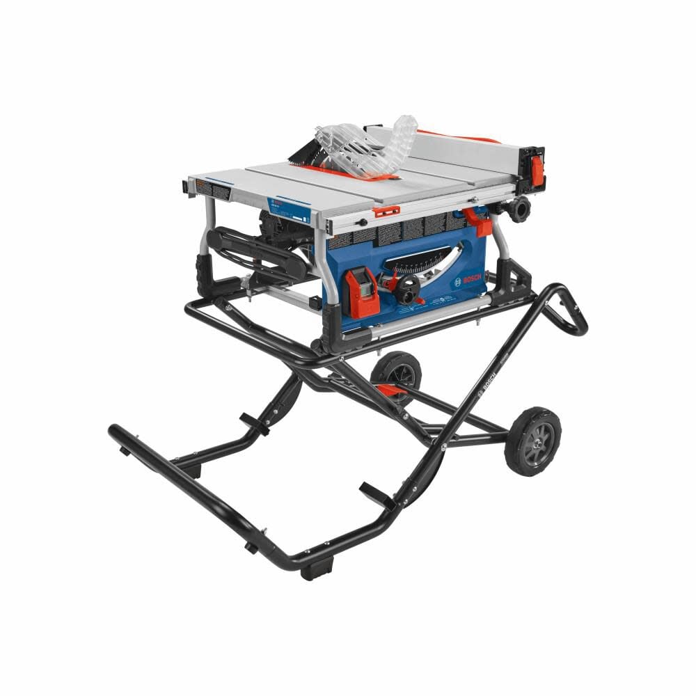 Scie circulaire à table Bosch 15 A 10 po avec support roulant Gravity Rise - GTS15-10 