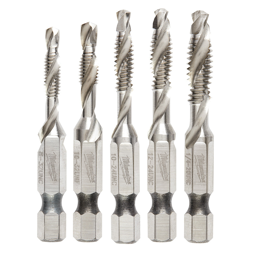 Milwaukee 48-89-4874 - SHOCKWAVE™ 5 Pc. SAE Impact Drill Tap Set