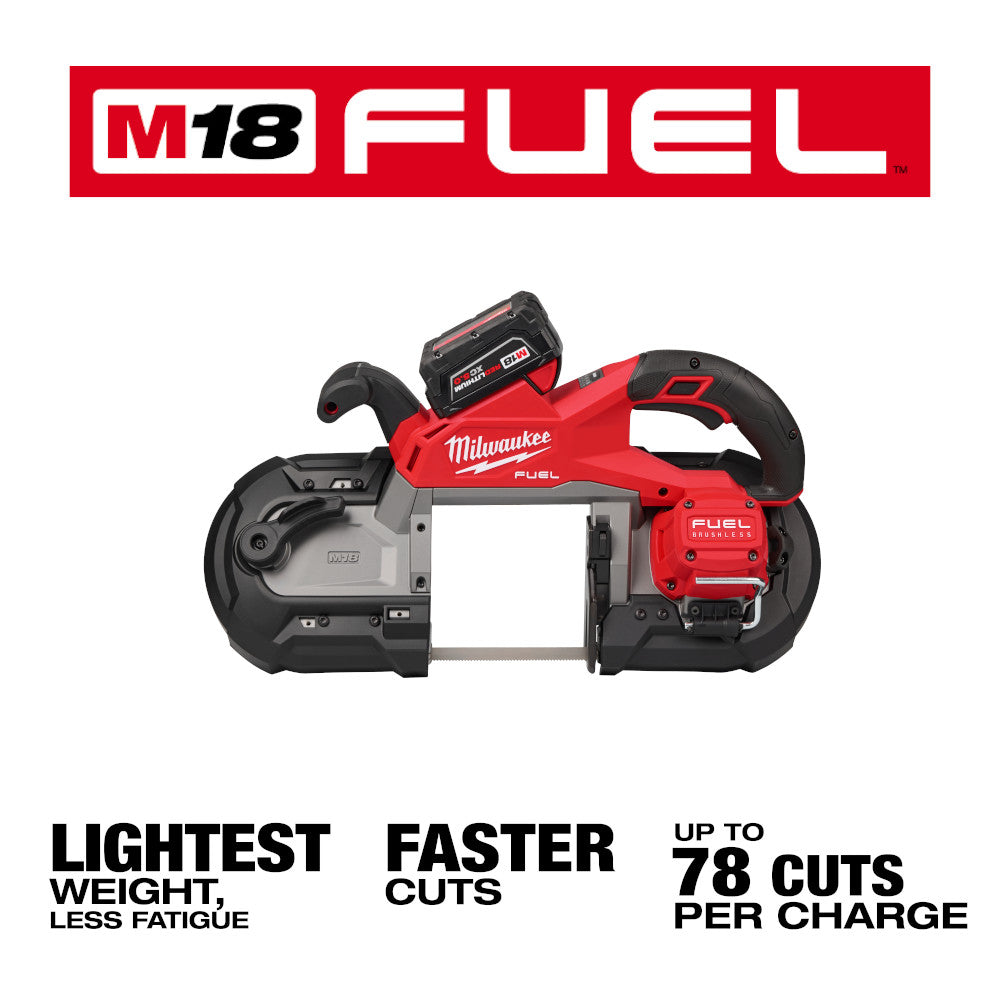 Milwaukee M18 Fuel Gen II Deep Cut Bandsaw x2 5Ah - 2929-22 - Kit