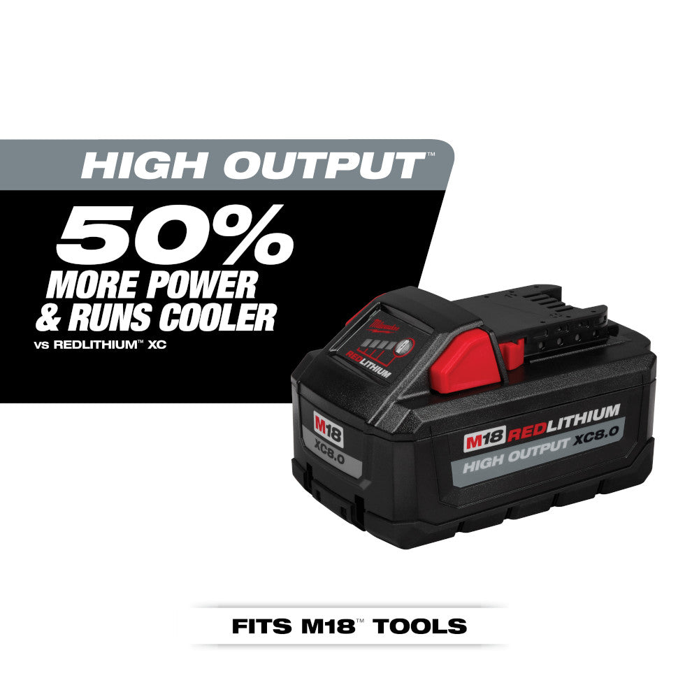 Milwaukee 48-11-1880 - M18™ REDLITHIUM™ HIGH OUTPUT™ XC8.0 Battery