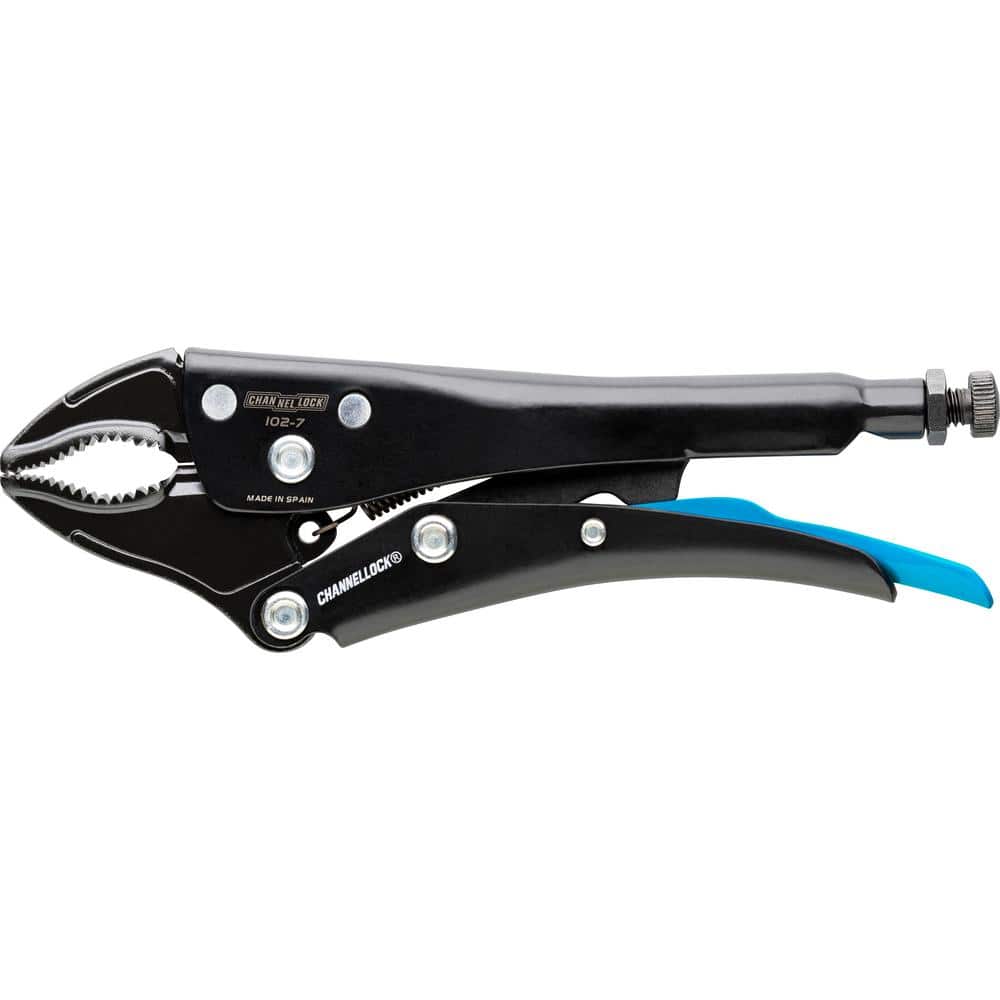Channellock 7 in. Locking Pliers, Curved Jaw