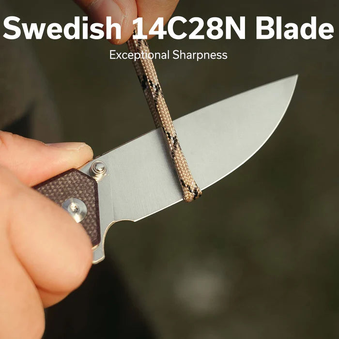 CIVIVI C24012-3 - Merit Folding Knife - Purple Canvas Micarta