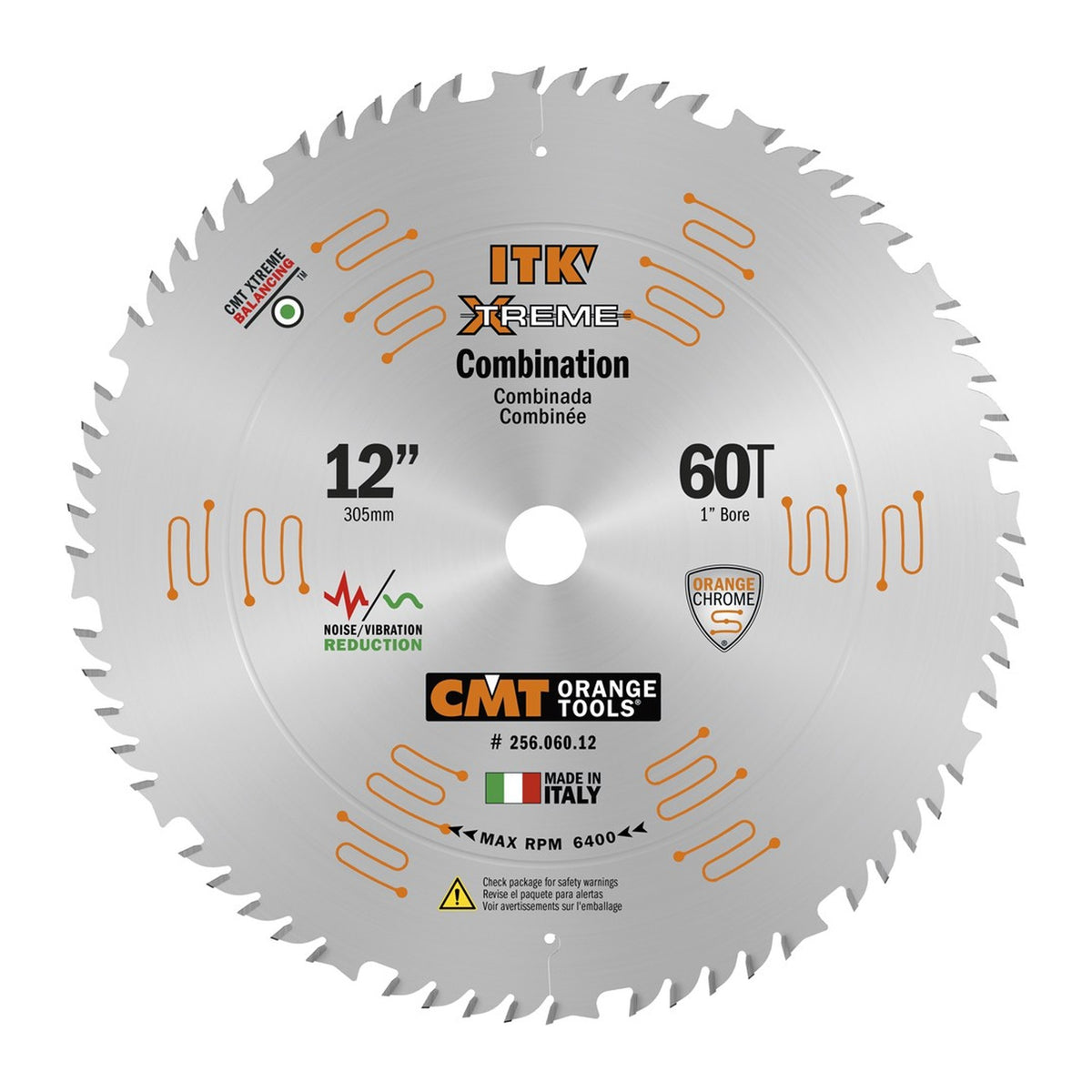 CMT 256.060.12 12-Inch 60-Tooth ITK XTREME Combination Saw Blade