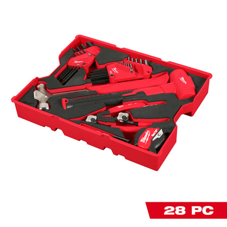 MILWAUKEE 48-22-0161 28pc Hex Key & Hammer Set w/Foam