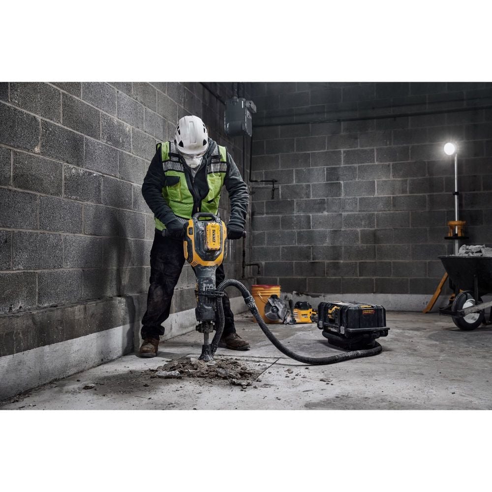 DEWALT DCH966Z2-60V MAX* Cordless Brushless 1-1/8 in 15 Kilo Rotary Hammer Drill Kit (2) FLEXVOLT Lithium Ion Batteries with Charger