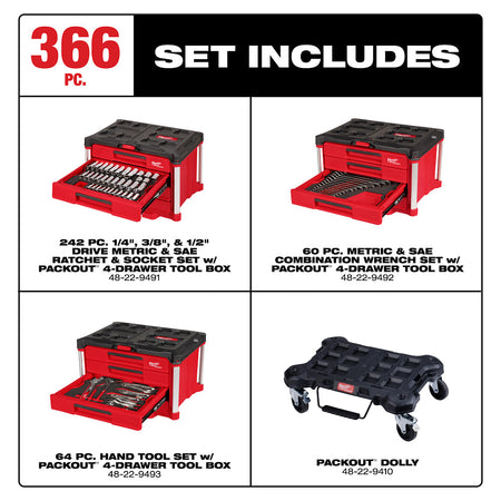 MILWAUKEE 48-22-9495 366pc Master Hand Tool Set