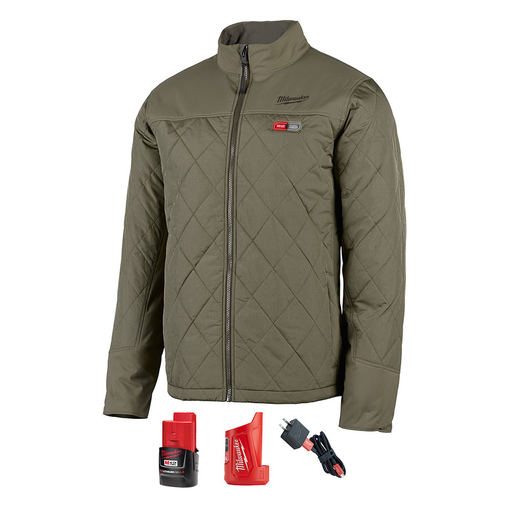 Milwaukee 203OG-21XL - M12™ Heated AXIS™ Jacket Kit XL (Olive Green)