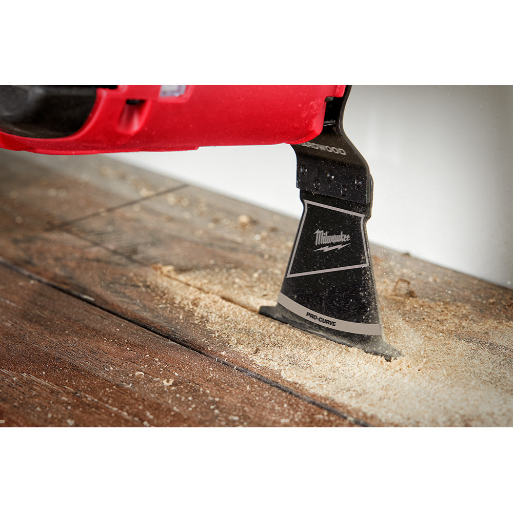 Milwaukee 49-25-1153 - OPEN-LOK™ 2-1/2" HCS Japanese Tooth PRO-CURVE™ Hardwood Multi-Tool Blades 3PK