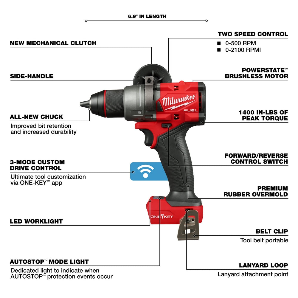 Milwaukee 3696-22 - Ensemble combiné 2 outils M18 FUEL™ avec ONE-KEY™