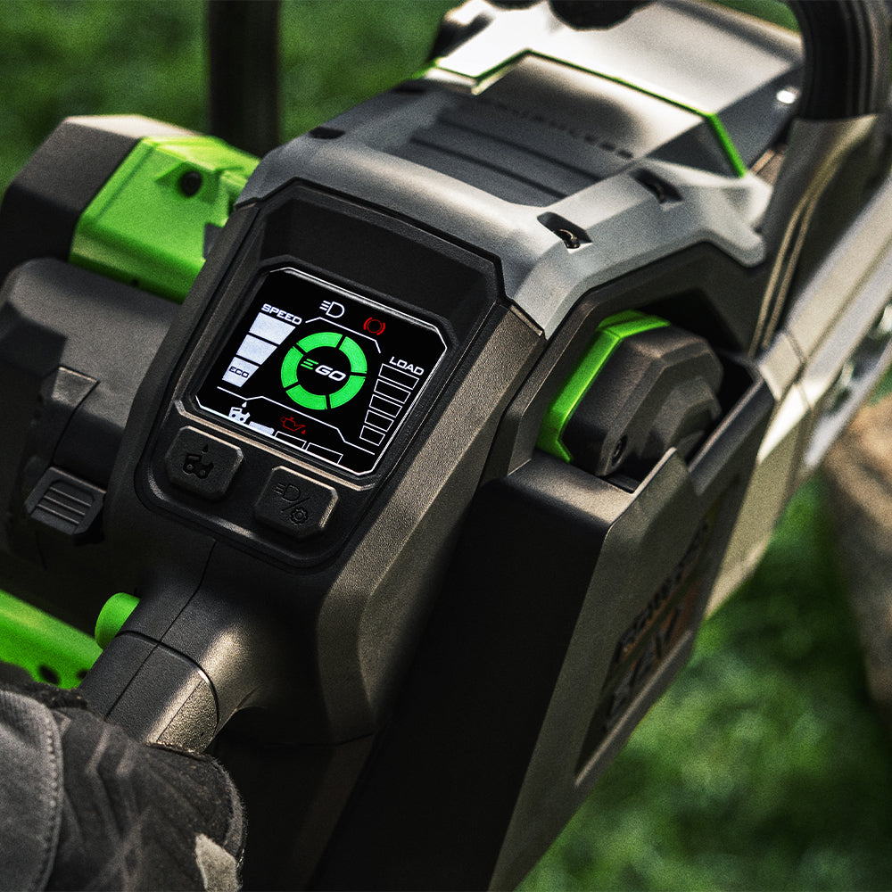 EGO Commercial CSX5007 chainsaw backlit digital display
