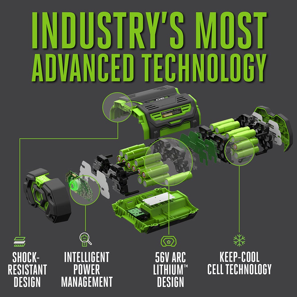 EGO BA2800T 56V 5.0Ah ARC Lithium Battery with Fuel Gauge
