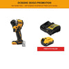 DEWALT DCF850B (DCF850B ATOMIC 20V MAX* 1/4 in. Brushless Cordless 3-Speed Impact Driver) + FREE DCB205C 5.0Ah Starter Kit ($178 Value)