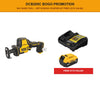 DEWALT DCS369B (DCS369B ATOMIC 20V MAX* Cordless One-Handed Reciprocating Saw) + FREE DCB205C 5.0Ah Starter Kit ($178 Value)