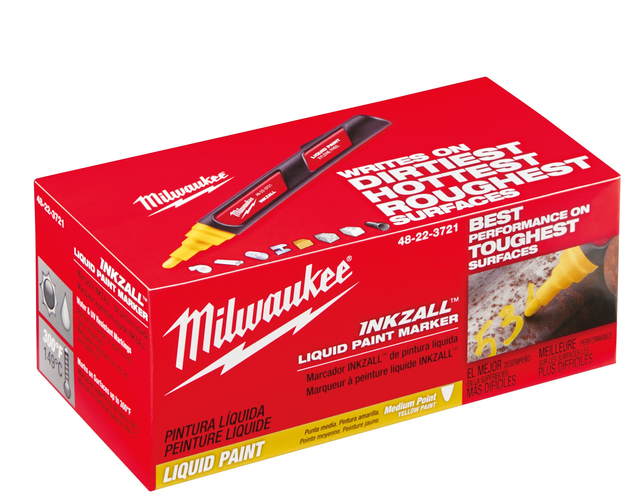 Milwaukee 48-22-3771 - Marqueur peinture orange INKZALL™