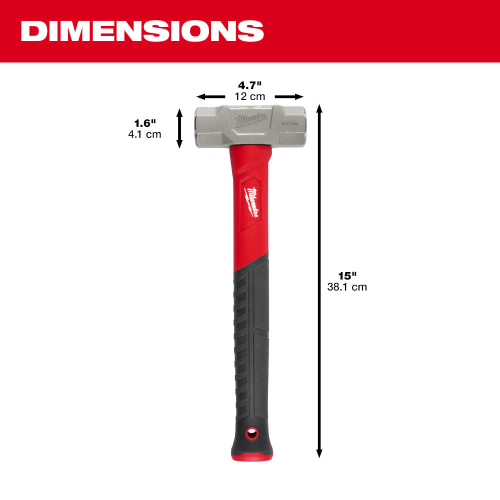 Milwaukee 48-22-9312 - 2.5lb Fiberglass Engineer Hammer