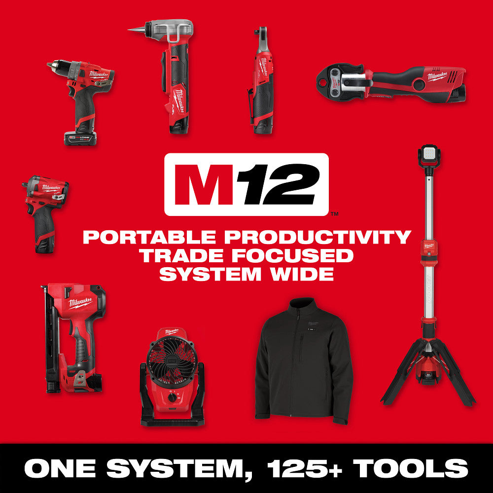 Milwaukee 2955-20 – M12™ Bluetooth®-Baustellenlautsprecher mit PACKOUT™-Kompatibilität