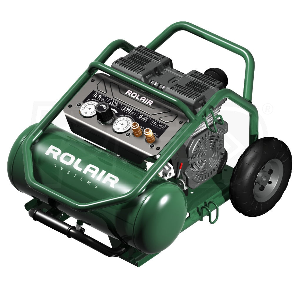 Rolair 2HP 5.5 Gallon Oilless Air Compressor - FCOL22LS6