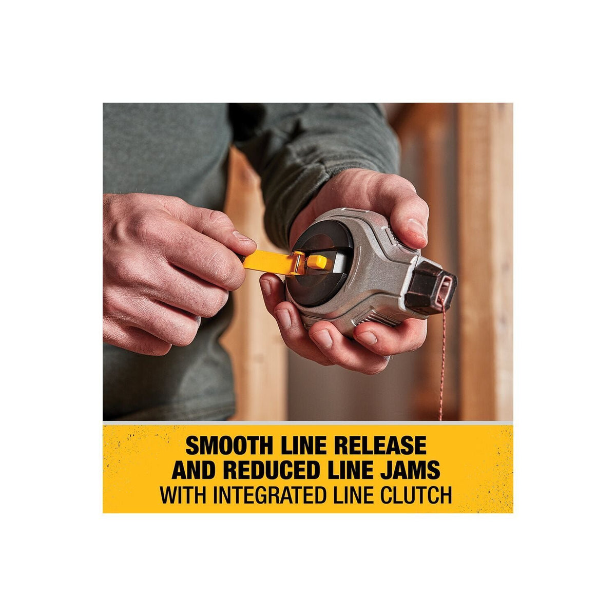 DEWALT DWHT47408-6:1 Chalk Reel 100 Ft W/Red - Wise Line Tools