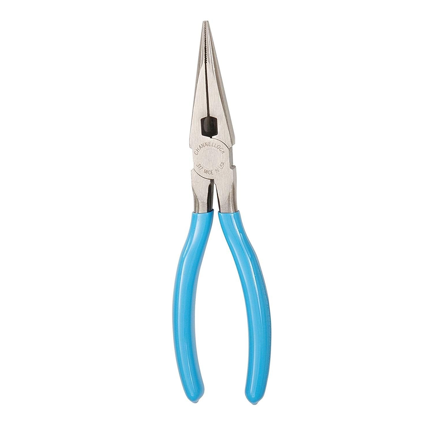 CHANNELLOCK CHA-317 - 8-Inch Long Nose Pliers with Side Cutter