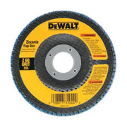 DEWALT DW8308-Flap Disc, Zirconia, 4-1/2-Inches X 7/8-Inches, 60-Grit