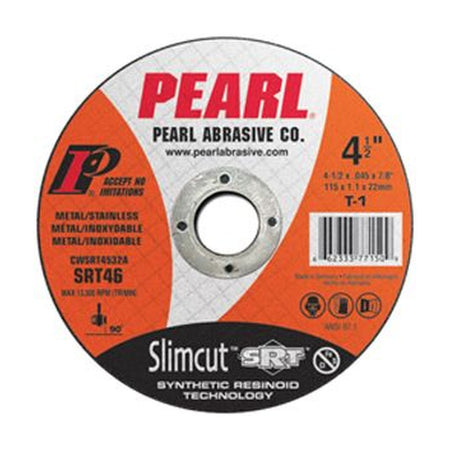 PEARL CWSRT0532A - 5 X .045 X 7/8 Pearl Slimcut Srt Thin Cut-off Wheels, Type 1