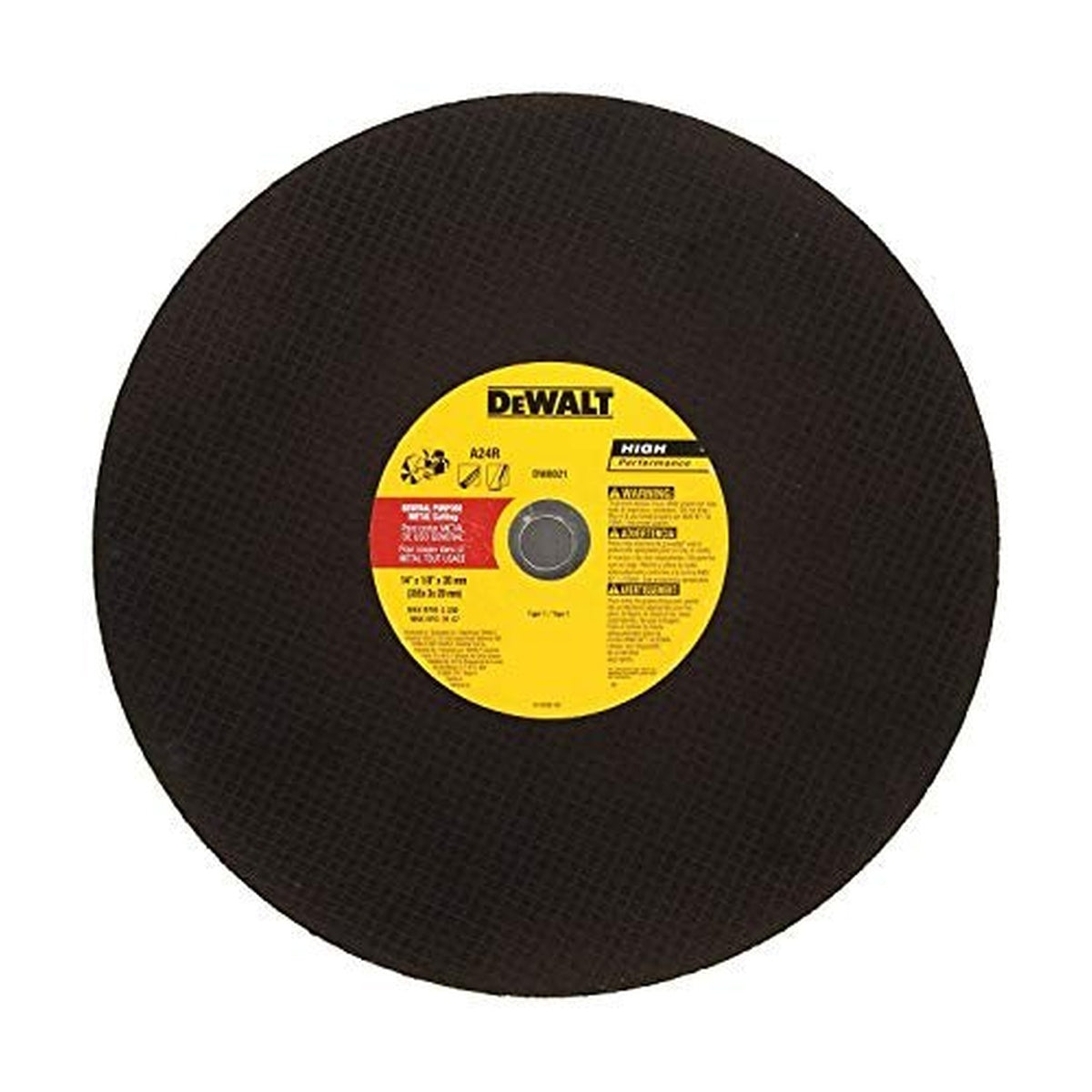 DEWALT DW8021-14 X 1/8 X 20Mm Metal Portable Saw Cut-Off Wheel