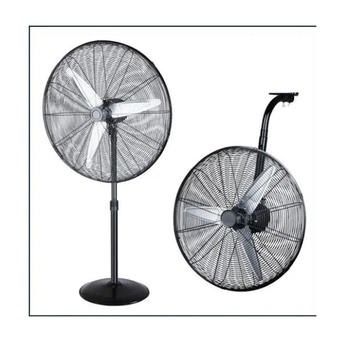DURABULL DURFGSB30 - 30" Commercial Pedestal Fan (Includes Ceiling/Wall Mount)