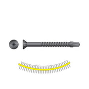 QUIK DRIVE TBP1260S - #12 X 2 3/8" BLACK PHOSPHATE  WOOD TO METAL SCREWS (1,000/BX)