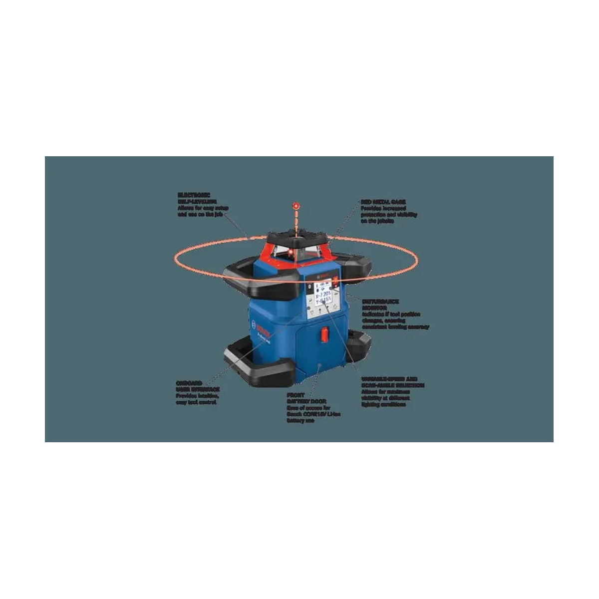 Bosch GRL4000-80CHVK - Connected Self-Leveling Horizontal/Vertical Rotary Laser Kit