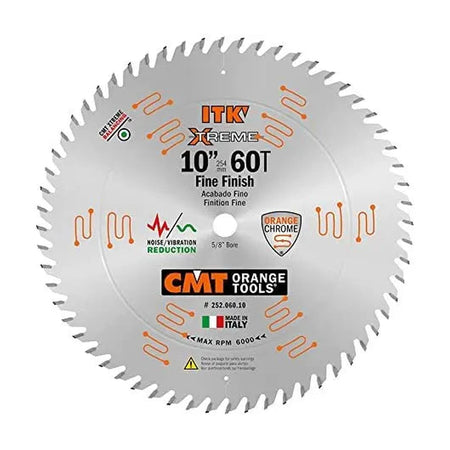 CMT 252.060.10  -  10" 60T ITK XTREME Fine Cut Off Blade