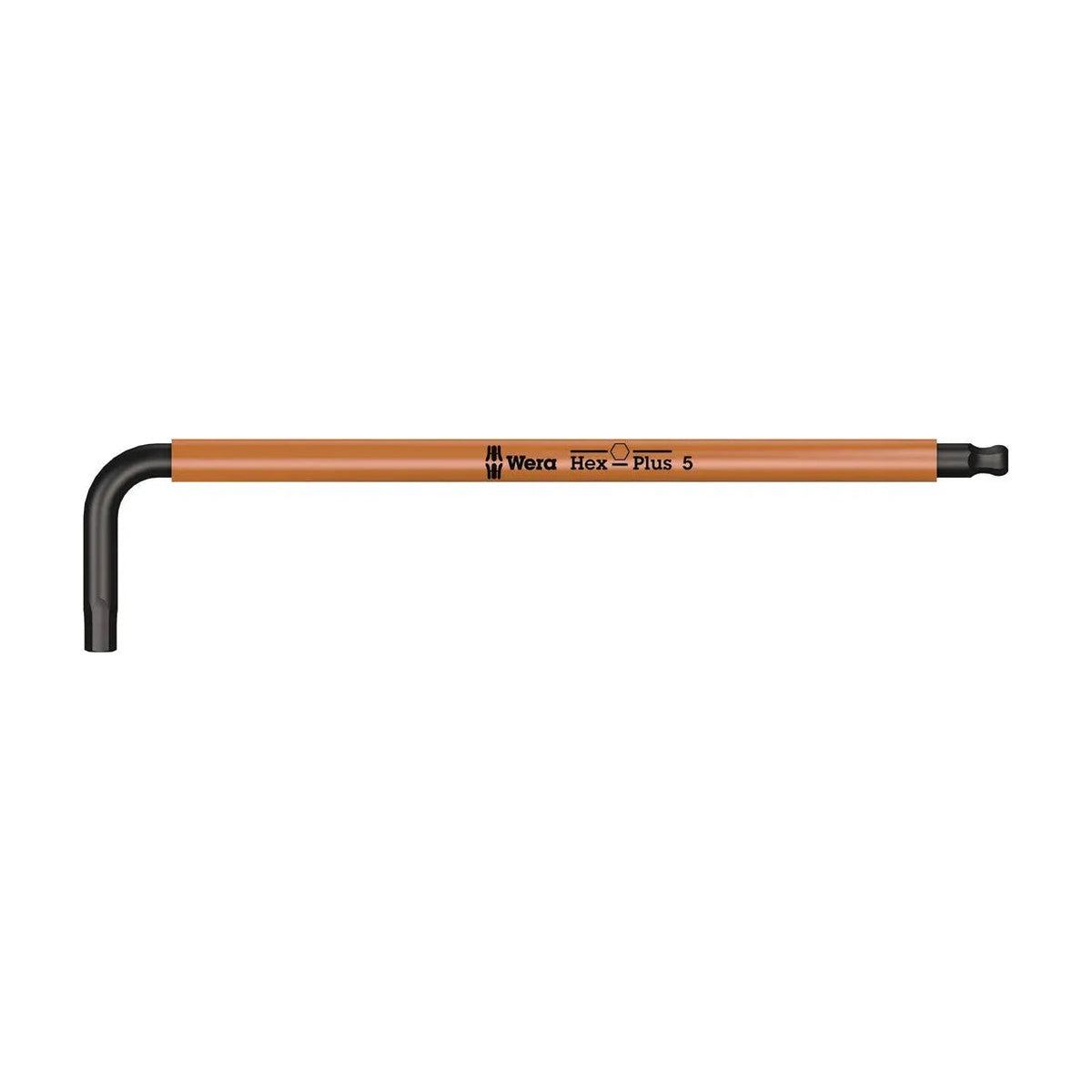 WERA WER-022610 - 5 x 154mm Hex + Ball End Hex L-key (Orange)