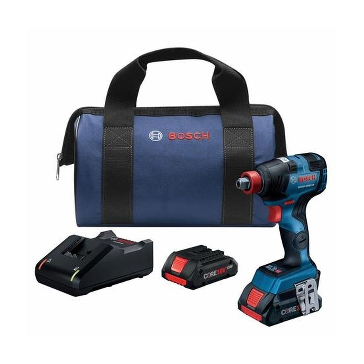 BOSCH  GDX18V 1800CB25  -  18V EC Brushless Connected-Ready Freak 1/4 In. and 1/2 In. Two-In-One Bit/Socket Impact Driver Kit